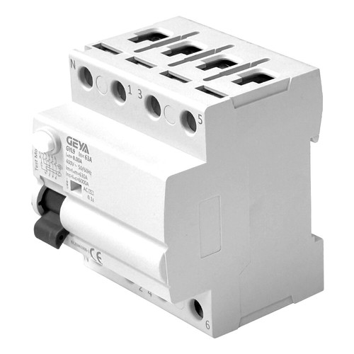 30mA 4-Pole RCD Trip Safety Switch 3 Phase 63 Amp 400V ELCB Circuit Breaker New - Picture 9 of 12