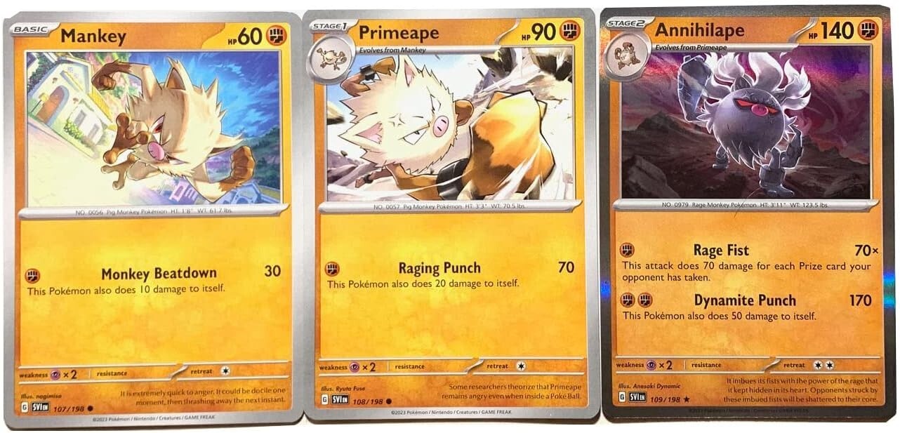 Annihilape 109/198 - Scarlet & Violet - Pokemon Evolution 3 Card Set