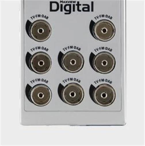 8 Way 4G TV Aerial Signal Booster 1 In 8 Out Freeview HD DAB Distribution Amp - Image 3 of 4