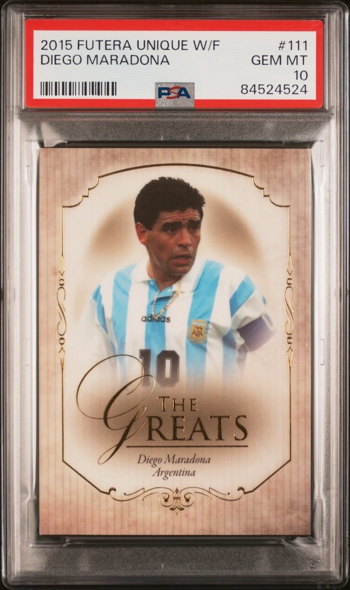 Carte à Collectionner Maradona Argentine Futera 2018 - Patch Legends PSA 9