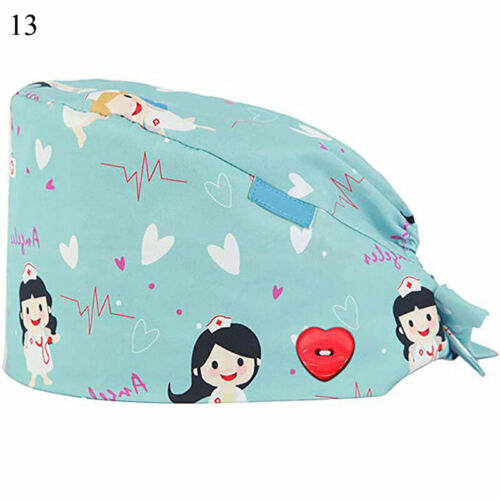 Unisex Nurse Doctor Hat Surgical Scrub Cap Medical Dentist Teeth Dental Cap UK - Picture 92 of 111