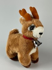 Russ Plush Starlight Reindeer Vintage Stuffed Animal 8" Long Eyelashes 836 Bell