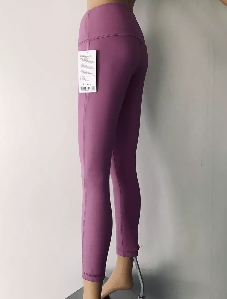 LULULEMON Wunder Under HR Tight 25 *Flux Leggings Magenta Glow