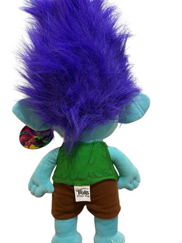Troll DreamWorks World Tour Branch Plush 37cm Soft Stuffed Doll Toy 2020 TAGGED - Picture 2 of 2