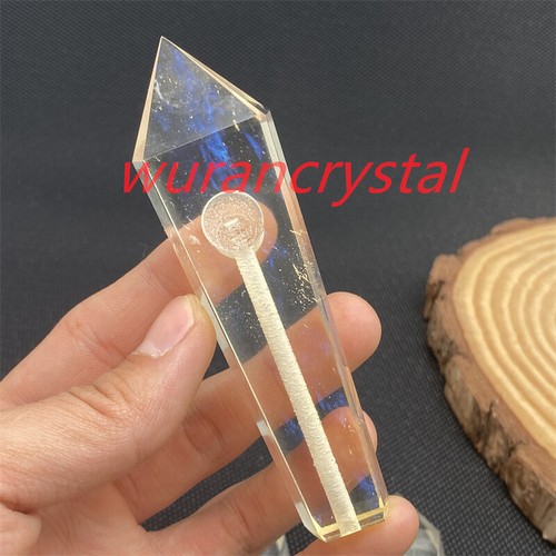 Natürliche Quarz Kristall Pfeife Obelisk Spitze Stein Stab Reiki Heilstein - Bild 114 von 329