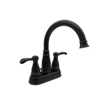 Delta Porter 4 in. Centerset 2-Handle Bathroom Faucet in Oil Rubbed Bronze
