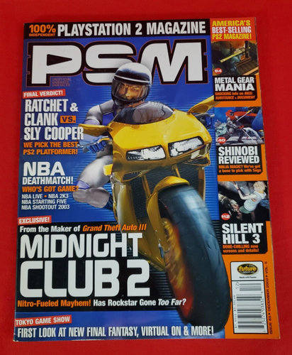 PSM Playstation PS2 Magazine 65 December 2002 Midnight Club 2 (no poster) - Picture 2 of 6