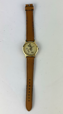 Vintage Lorus Gold Face Mickey Mouse Watch Disney Quartz New  display picture 2