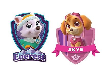 Musling Es Frem 12x Paw Patrol SKYE & EVEREST Cupcake Food Topper Pick *HANDMADE* | eBay