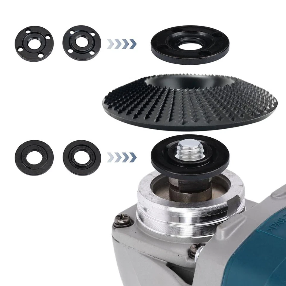 4 Stück Ersatzteile für Winkelschleifer Zubehör mit 125mm Flex Schlüssel und ... - Bild 3 von 4