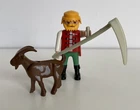 Playmobil 3078 Egg Series Shepherd Replacement Parts-Shepherd, Goat, Scythe 2003
