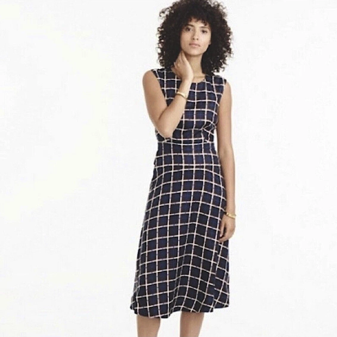 J crew windowpane clearance dress