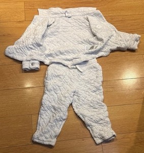 Jaine and jack White Quilted 2 Piece Pants Set Outfit – Sweater & Pants, Boys