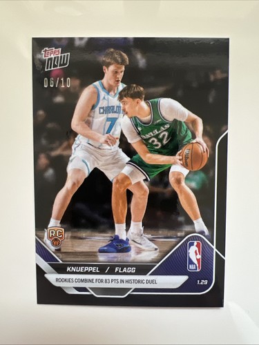 Kon Knueppel / Cooper Flagg [Black] #152 2025 Topps Now card