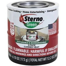 Sterno 12.2 Oz. Gel Canned Cooking Fuel (2-Pack) 20366 Sterno 20366 076642203659
