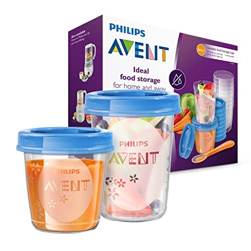 Pots de conservation étanches Avent 180ml contre le gaspillage des purées