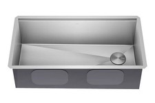 Kraus KWU110-36 Kore 36" Undermount Workstation Single Bowl - Stainless Steel