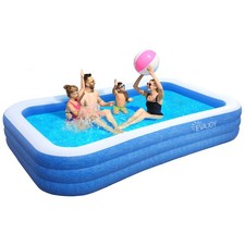 Inflatable Pool, EVAJOY 118'' x 72'' x 20'' Above Ground Pool, Kiddie Pool La...