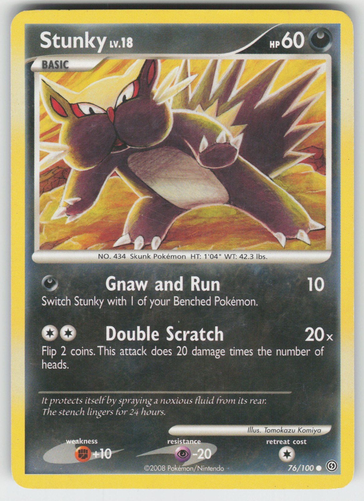 Stunky Common Stormfront 76/100 Pokemon
