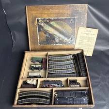 Vintage Polish RFT Pico Express Model Train Set In Wooden Case