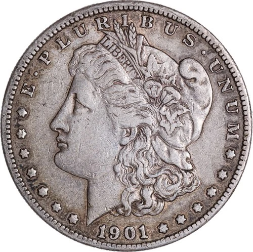 1901-S Morgan Silver Dollar VF-XF Condition