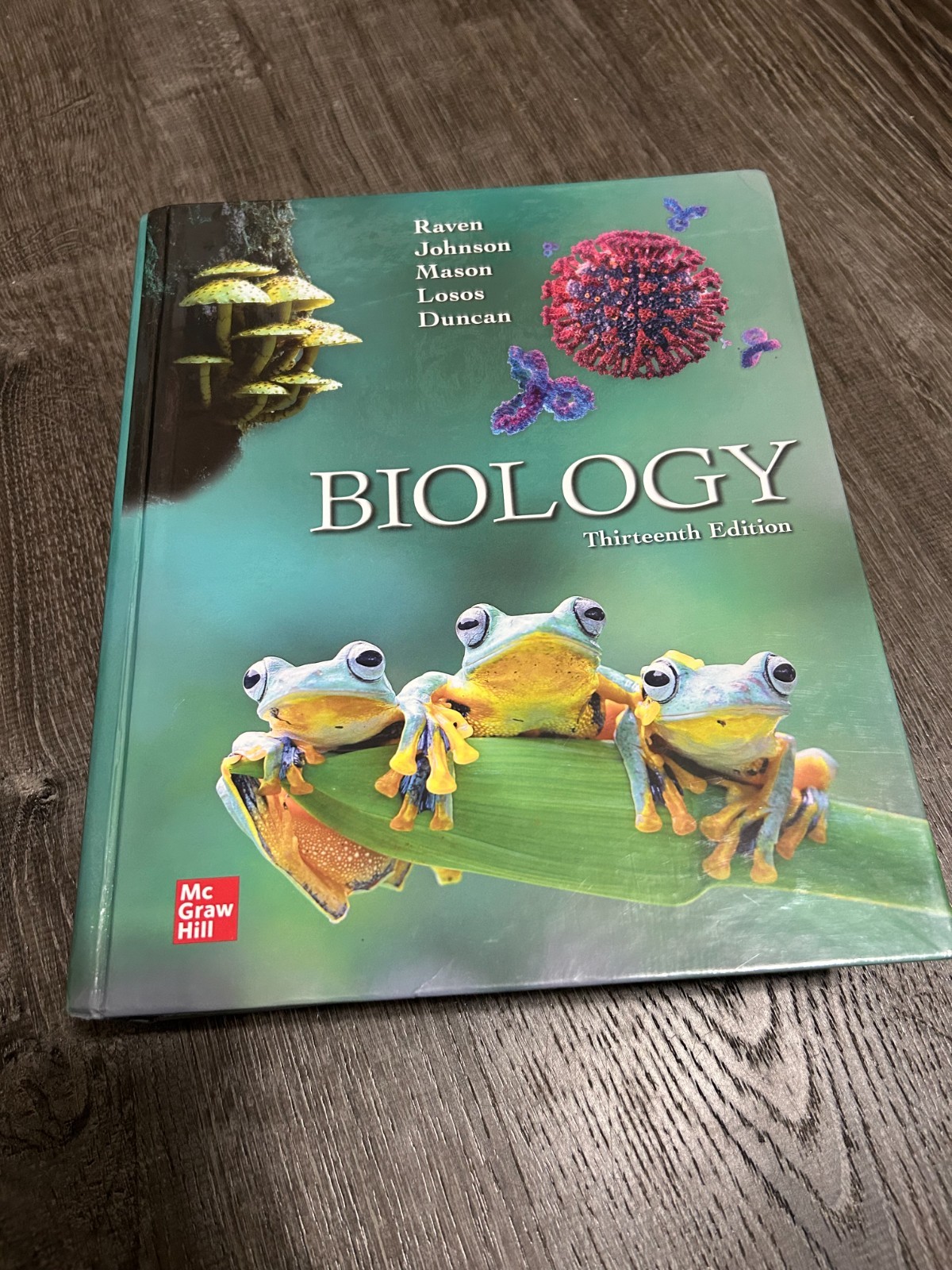 McGraw Hill Biology Thirteenth Edition Raven Johnson Mason Hardcover 2022