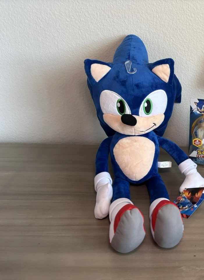 Muñeco de Peluche Sonic the Hedgehog Juguete de Peluche 18" Auténtico SEGA NUEVO CON ETIQUETAS Serie 3 Foto 4 de 4