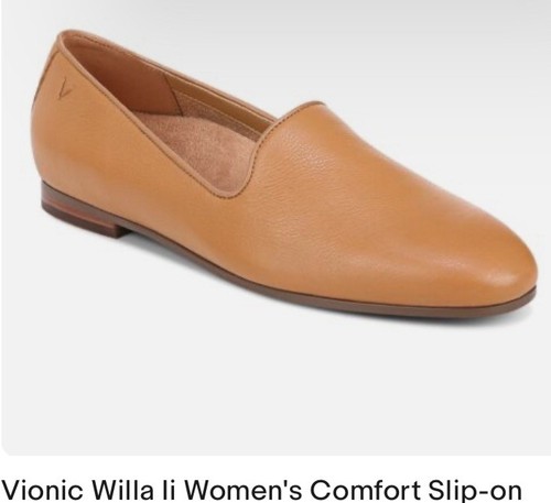 Vionic Willa II Women's Comfort Slip-on Flat - Camel - 11 M NIB