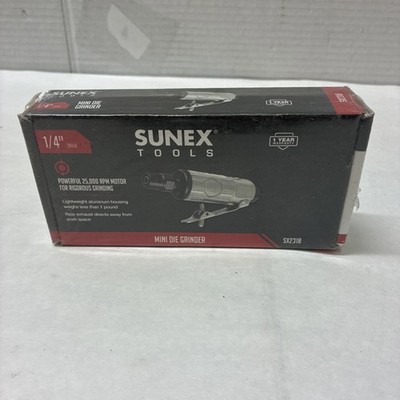 Sunex SX231B 1/4'' Mini Straight Air Die Grinder Pneumatic Tools