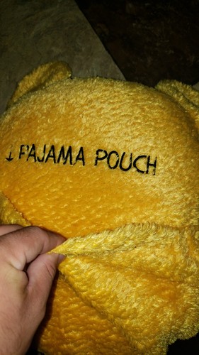 RARE Disney Winnie the Pooh Pajama Pouch Plush Pillow Soft Yellow Pillow 16x16 - Picture 7 of 9
