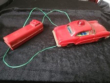 1960's Marx Battery Operated Fire Chief Car Made In Japan