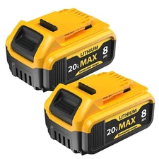 Upgrade 2-Pack 8000mAh Replacement for Dewalt 20V Max Battery Compatible with...