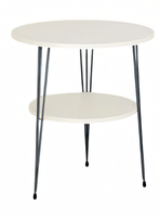 WeißEr Metall Beistelltisch Im Modernen Design