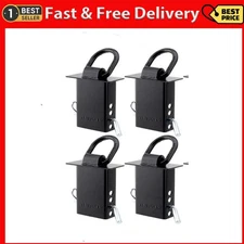 4PCS 16200lbs Trailer Stake Pocket D Ring Tie Downs Fit for Flated Trucks and...