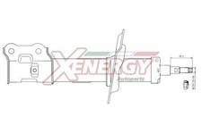 AP XENERGY Stoßdämpfer Vorne Links für HYUNDAI ix35 (LM, EL, ELH) Federbein