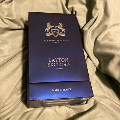 Parfums de Marly Layton Exclusif Parfum Natural Spray 4.2 fl oz Made France