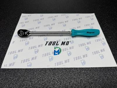 #ad Snap on Tools NEW TEAL 1 4quot; Drive Hard Grip Long Fixed Head Ratchet THLLD72TL $399.95