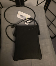 ALFA BAGS Black Crossbody Phone Bag with Logo...