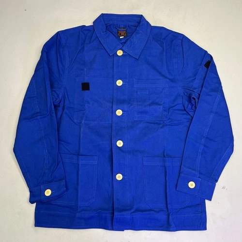 CPG CODEGRAPHY WORLDWIDE 4 Pocket Button Up Shore Coat Men's Sz L Blue - product listing photo
