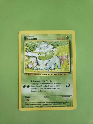 Starter pokemon cards German Charmander Squirtle Bulbasaur Base Set - Picture 5 of 8