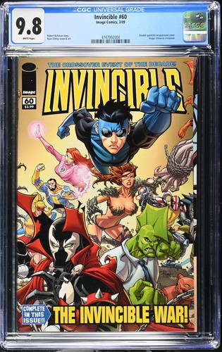 Invincible #60 CGC 9.8! The Invincible War! Iconic Cover! Key!