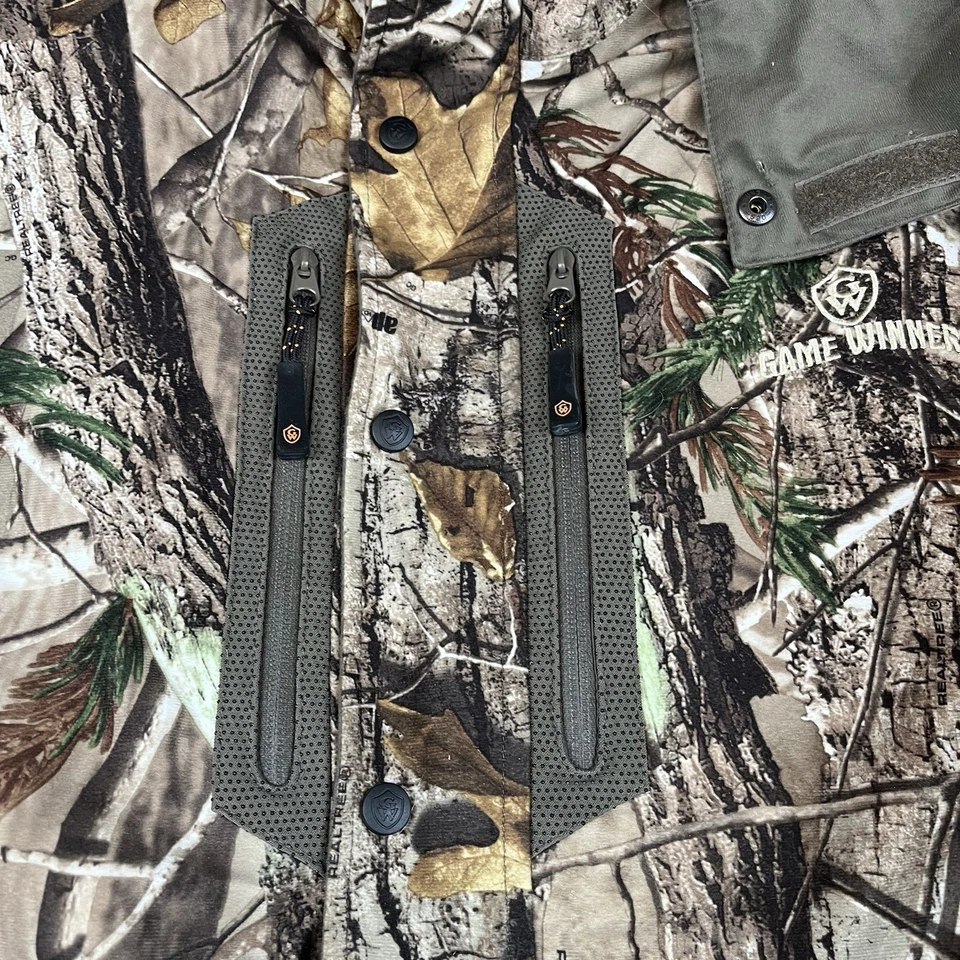 Game Winner Men Large Insulated Waterproof Camo Hunting Fishing Jacket Realtree - Image 2 of 4