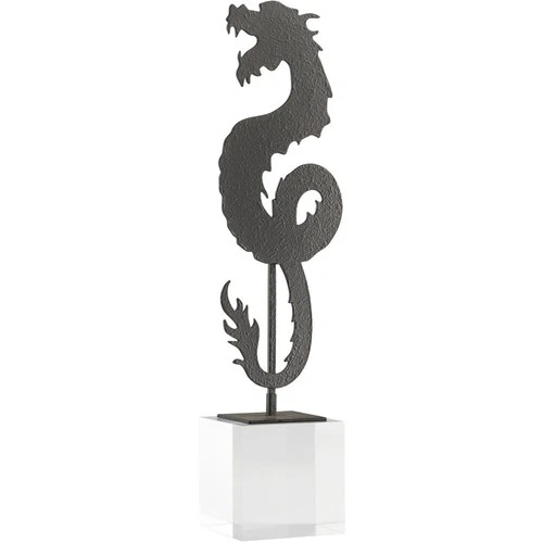 Cyan Design 11705 Shenron Dragon 19 X 4 inch Sculpture, Short - Picture 1 of 6
