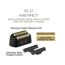 Stylecraft Pro Replacement Cutters and Foils for Instinct Metal Shaver (#SC542B)