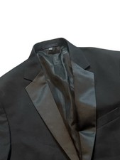 Jos A Bank 1905 One Button Tuxedo Jacket Black Wool Sport Coat Jacket Size 41 L