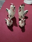 Vintage Shawnee Pottery Chicken Rooster Salt & Pepper Shakers Big & Small Sets