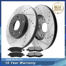 Front Disc Rotors and Brake Pads Kits For Dodge Caliber Avenger Jeep Patriot