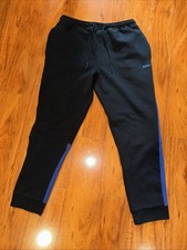 Hugo Boss XXL Black Blue Men's Sweat Pants Hadiko Tape Joggers