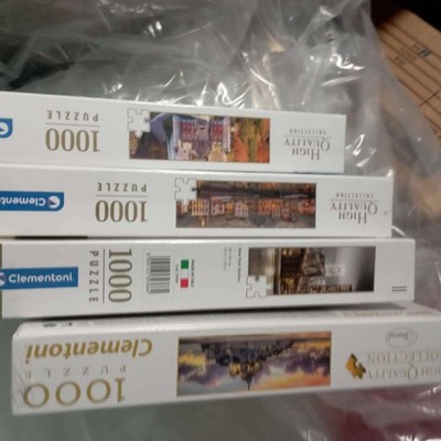 4 Stück Clementoni High Quality Collection Puzzle Brücke Schloss Stadt  OVP