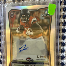 Topps Chrome Justin Joly Rookie Autograph Denver Broncos Football /499